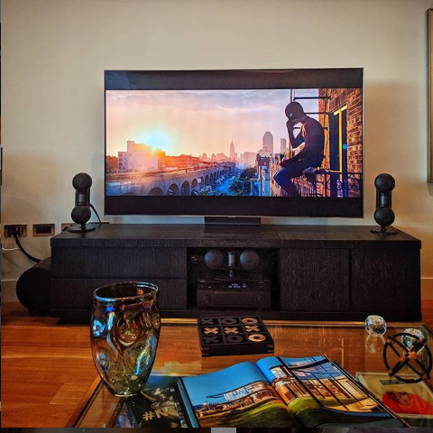 Image of TV with speakers